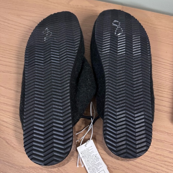 Old Navy Soft-Brushed Felt Slide Flats Clogs Dark Gray Size 9 - Picture 5 of 5
